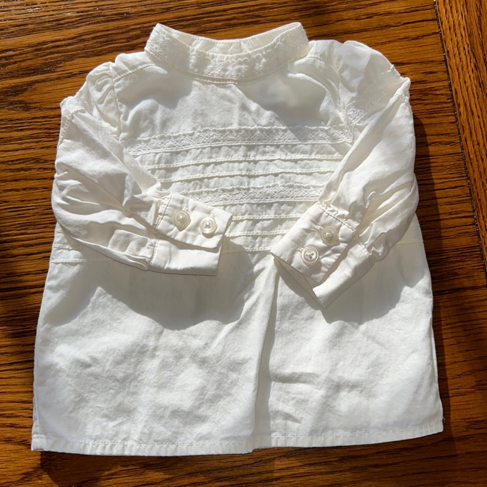Janie and Jack Ivory Lace Top